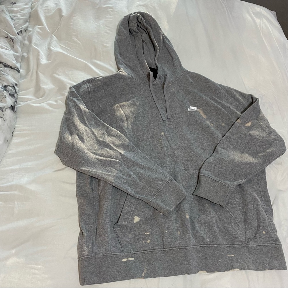 Oversized nike grey hoodie size xl
